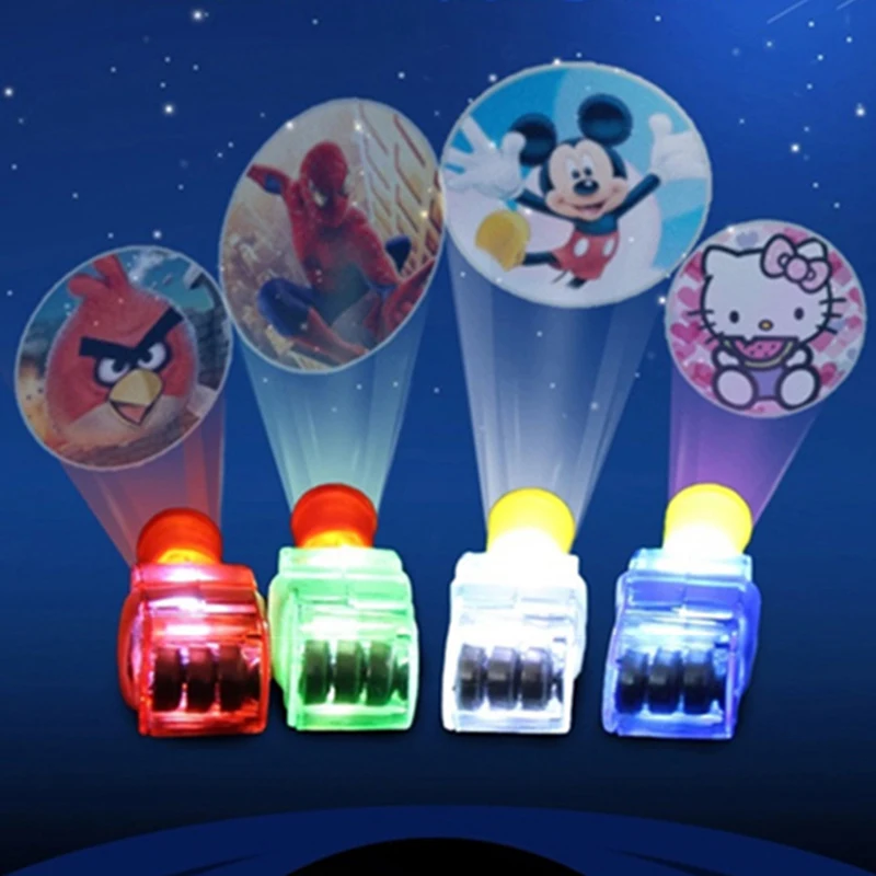 5PCS Spiderman Projector Light Novelty Luminous Toys Romantic Starry