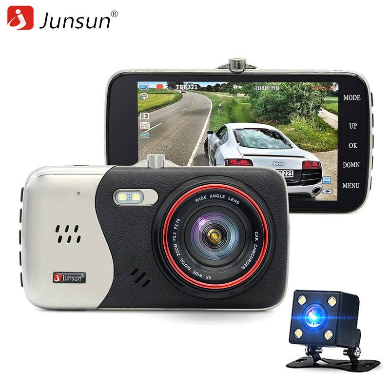 New Dual Lens Car DVR font b Camera b font Dash Cam Full HD 1080P Video
