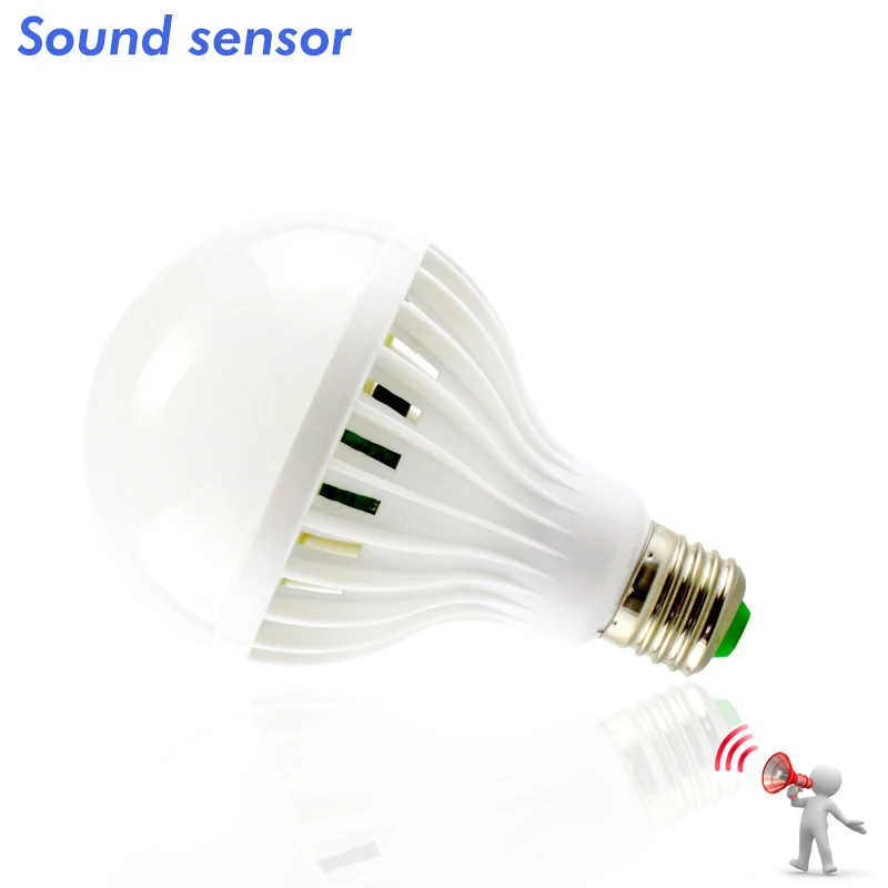 Светодиодная лампа KARWEN с ИК датчиком движения/звука E27 3 Вт 5 7 9 12 Вт|e27 3w|led lamplamp pir |