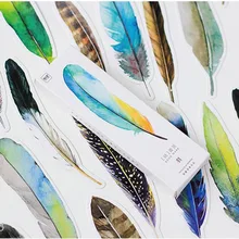 30 шт./кор. красочные Закладка-перо papelaria boekenlegger закладки сообщение с картами эталонных клип офисные школьные принадлежности, блокноты в 01443