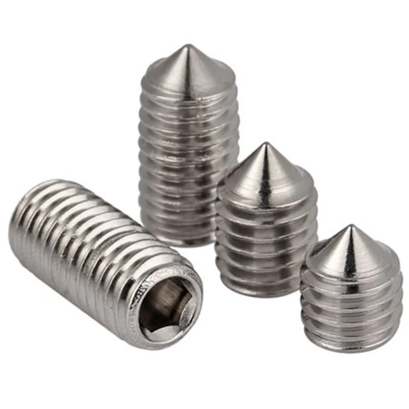 2Pcs M10 Stainless steel Allen hex tip set screw gurb machine meter