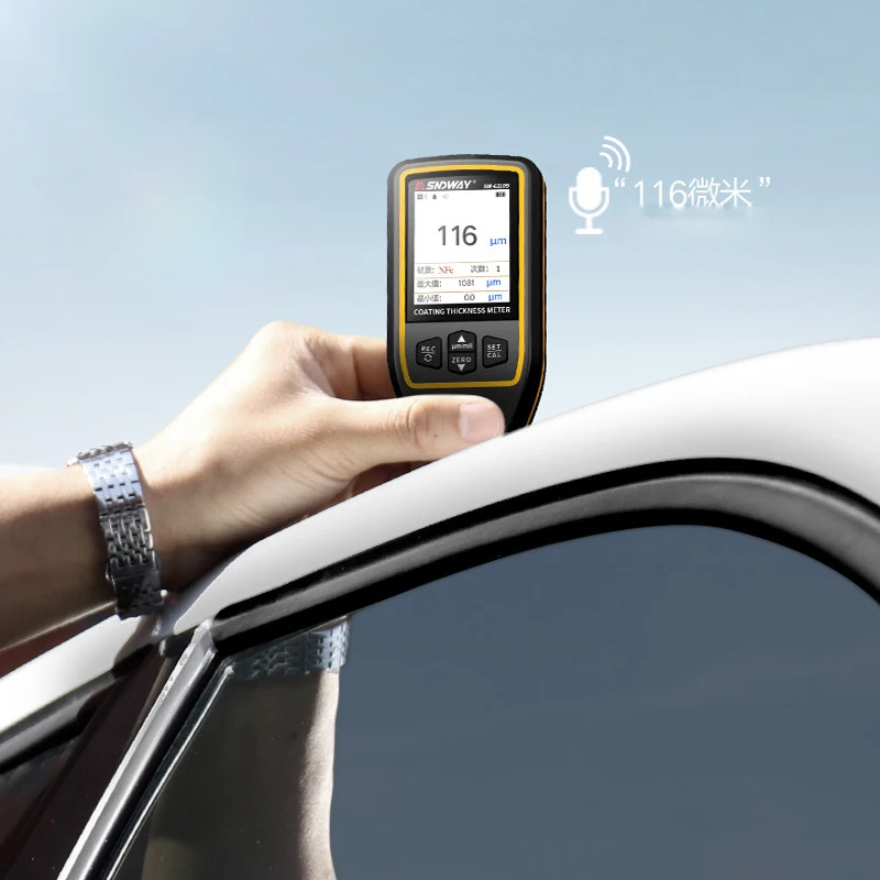 LIANGANAN Precise instrument SW6310A HD Color Screen Voice Broadcast 0-1700um Digital Coating Thickness Gauge Car Paint Film Thickness Tester Meter Resolution LIANGANAN Precise instrument SW6310A HD Color Screen Voice Broadcast 0-1700um Digital Coating Thickness Gauge Car Paint Film Thickness Tester Meter Resolution