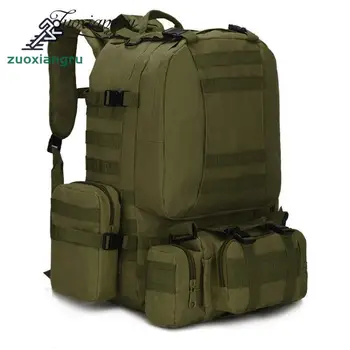 

Zuoxiangru Military Backpack Big Bag Multifunction Travel Bag Set Rucksacks Men/Women Backpack 55L