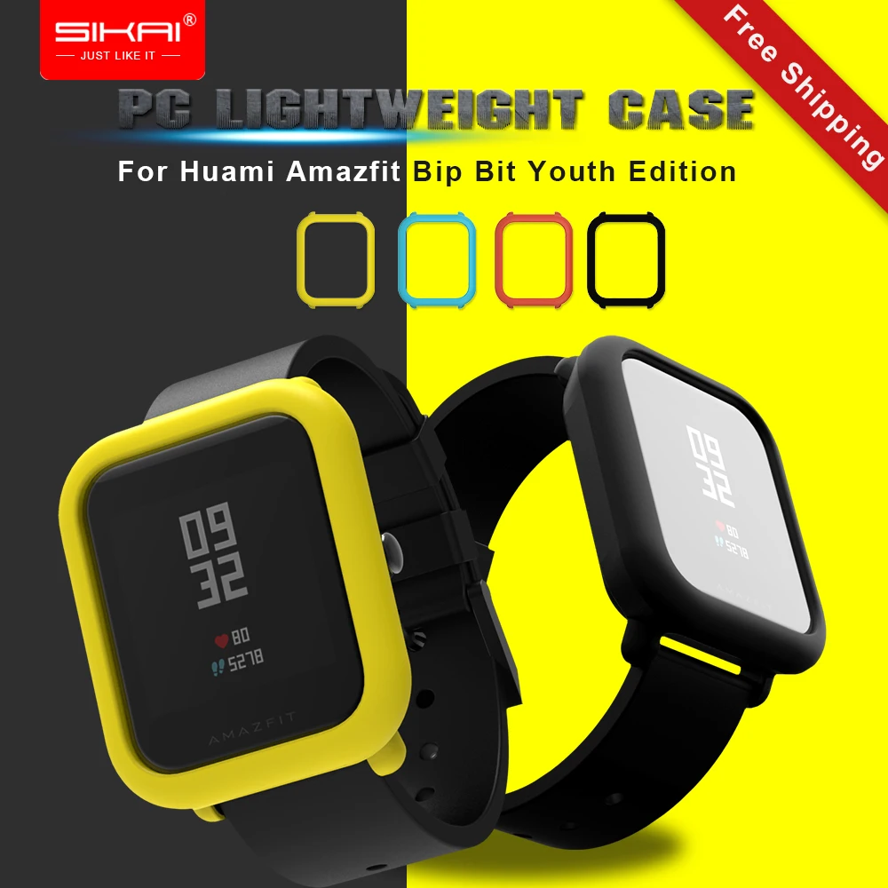 Sikai для Xiaomi huami Amazfit часы аксессуары корпус для huami Amazfit Bip бит молодежное издание(темп Lite) защитный чехол