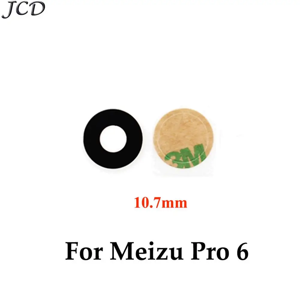 JCD 2 шт. стеклянный объектив для MEIZU MX3 MX4 MX5 MX6 Pro 5 6 7 E2 E3 U10 U20 15 lite 15 Plus задний объектив камеры задняя камера стеклянный объектив - Цвет: For Meizu Pro 6