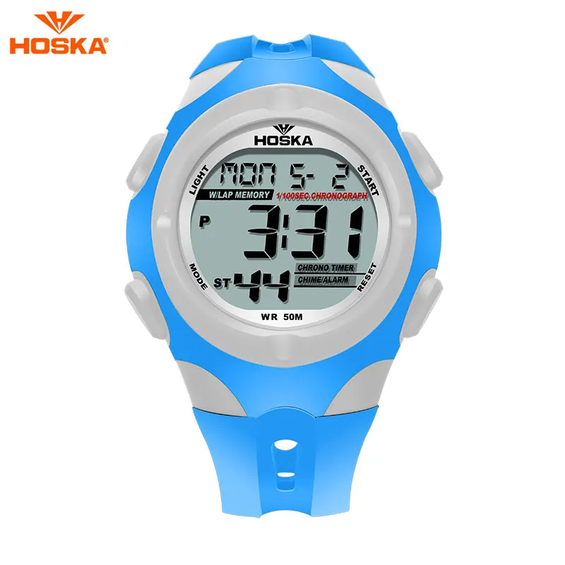 Популярный бренд hoska часы дети мальчик спорт на открытом воздухе Отдых хронограф секундомер цифровые часы buzos Deportivos Infantil H012