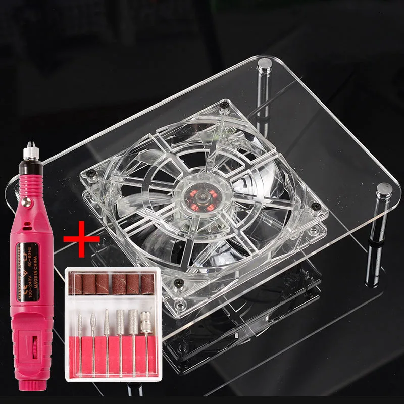 

Electric Apparatus for Manicure Nail Dust Collector Milling Drill Bits Set Manicure Machine Nail Vacuum Cleaner Suction Fan Kit