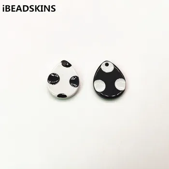 

New arrival! 100pcs 18x14mm acetic acid Polka dot drop-charm for earrings accessories/Earring parts jewelry handmade making