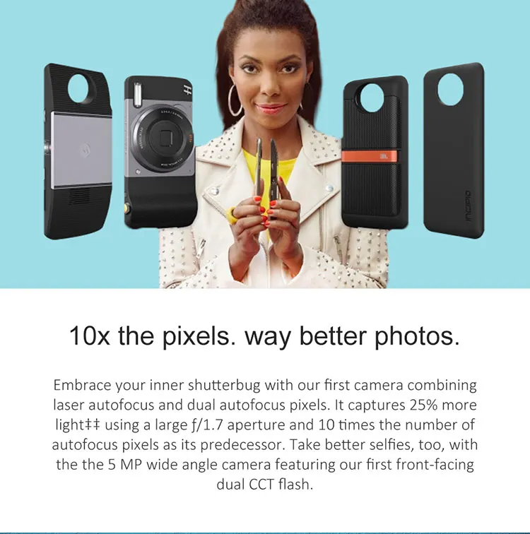 MOTO Z2 PLAY Smartphone - Super AMOLED FHD Screen