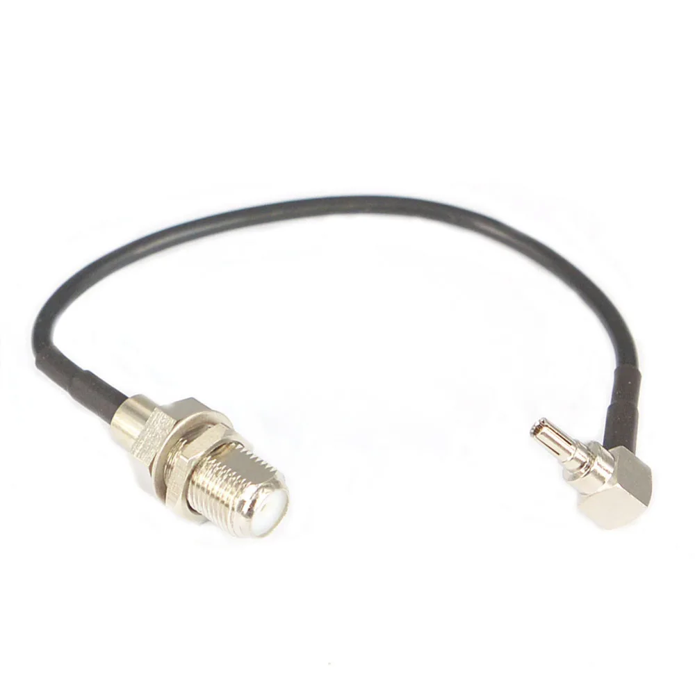 100 шт. RF разъем F К CRC9 кабель гнездо правый угол RG316 RG174 Pigtail 15 см|connector f|connector crc9connector