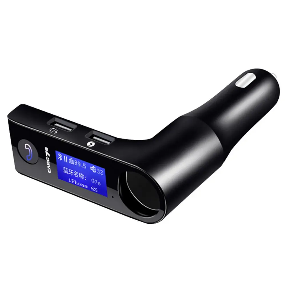 Адаптер Bluetooth автомобиля передатчик MP3 плеер с автомобильного прикуривателя автомобиля Зарядное устройство [черный]