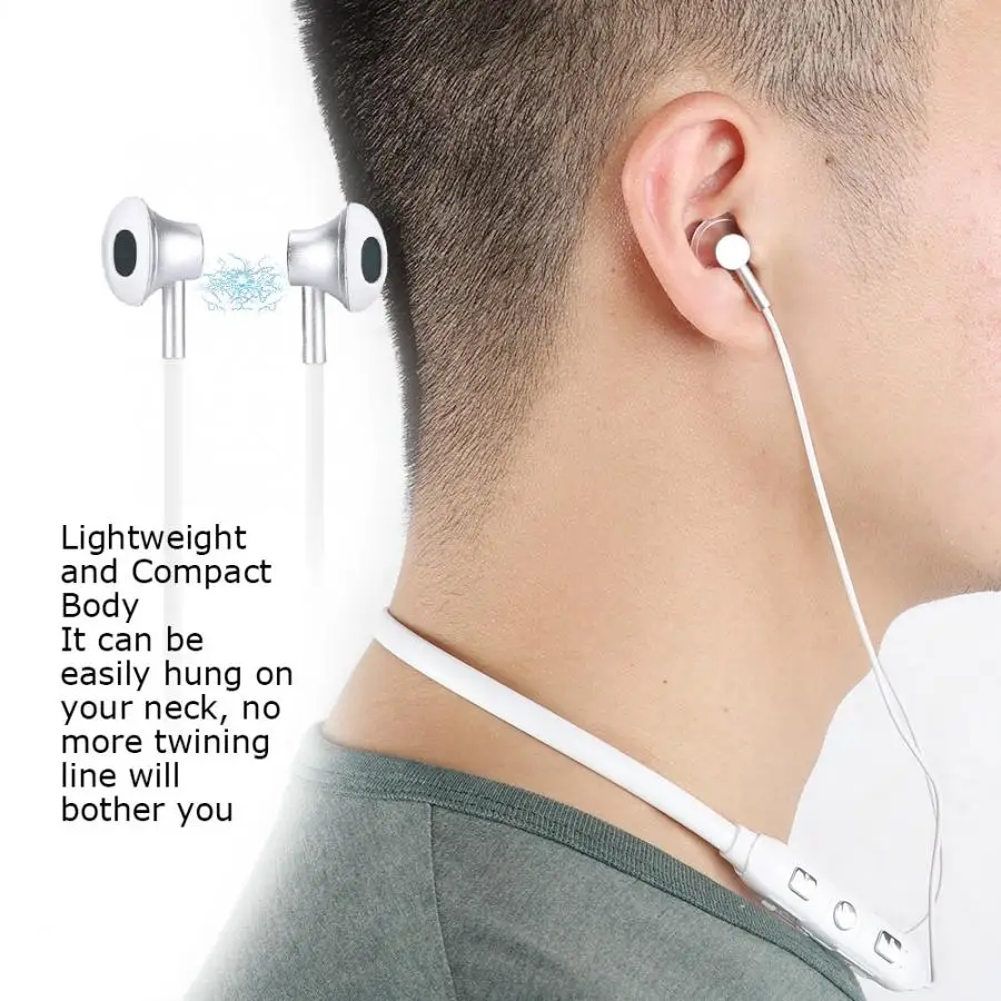 

headphone Waterproof Neck Hanging Wireless Bluetooth Headset Sports Stereo Earphone fone de ouvido