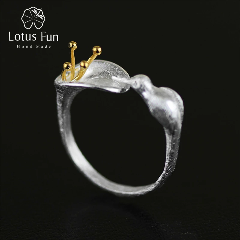 

Lotus Fun Real 925 Sterling Silver Natural Creative Handmade Designer Fine Jewelry Adjustable Hummingbird Rings for Women Bijoux
