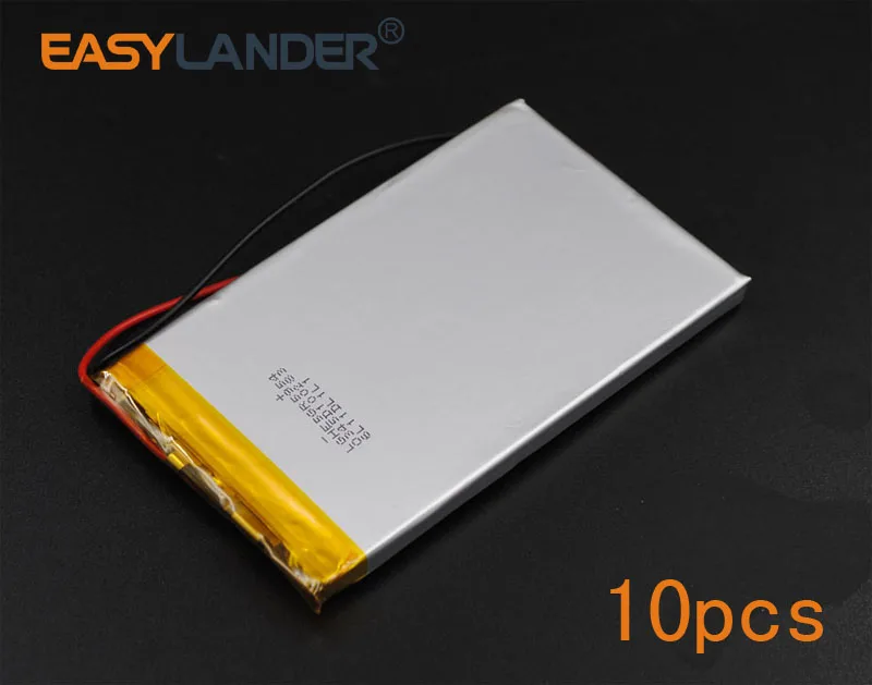 10 шт./лот 3 7 V 3700mAh 585493 перезаряжаемый литий-полимерный литий-ионный аккумулятор