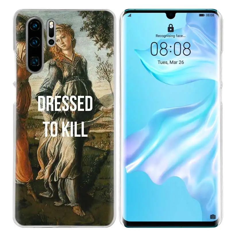 Забавный чехол Mona Lisa для huawei P20 P30 P Smart Nova 4 3i P10 P9 P8 mate 10 20 lite Pro Mini жесткий чехол для телефона из ПК - Цвет: 06