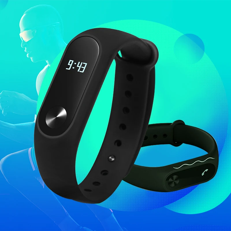 Оригинальный Смарт браслет Xiaomi Mi Band 2 спортивные часы Bluetooth 4 0 с мониторингом