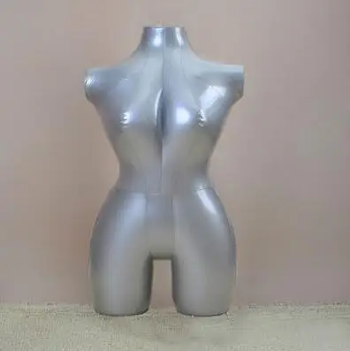 84 см серый надувной женский манекен toroso женские модели, надувной для стрельбы режим Манеки для одежды, верхняя часть тела, M00356