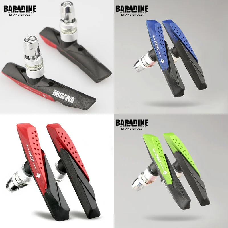 

Mountain Road Bicycle Cycling Bike Braking Baradine V-Brake Pads Shoes high quality 2pcs
