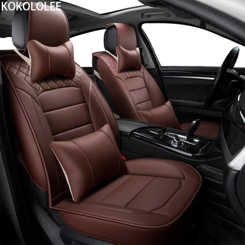 

[KOKOLOLEE] ( Front + Rear ) pu Leather car seat cover For Suzuki Jimny Grand Vitara Kizashi Swift Alto SX4 Palette car-styling