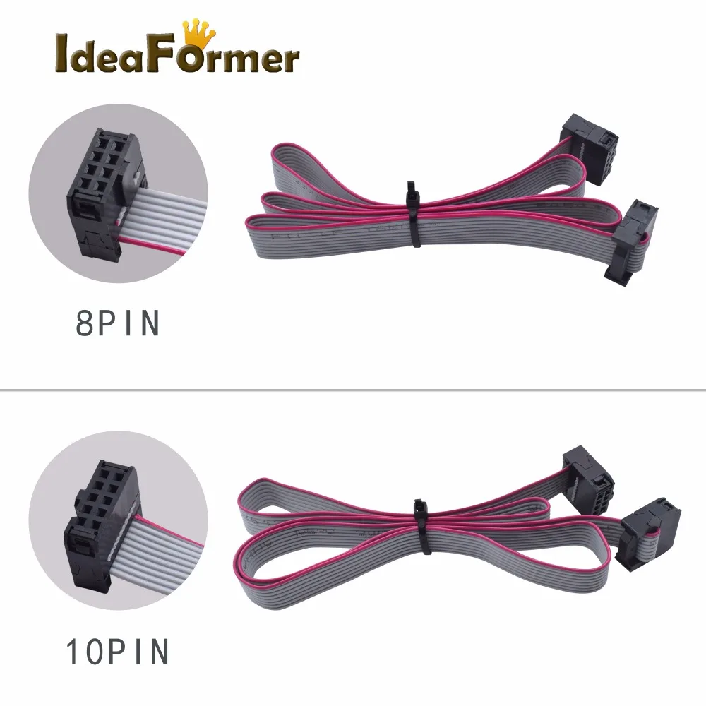 

3D printer parts LCD2004 LCD12864 display line/cable 10PIN and MKS 2.8/3.2/7.0 Inch display line 8PIN data line length 60cm