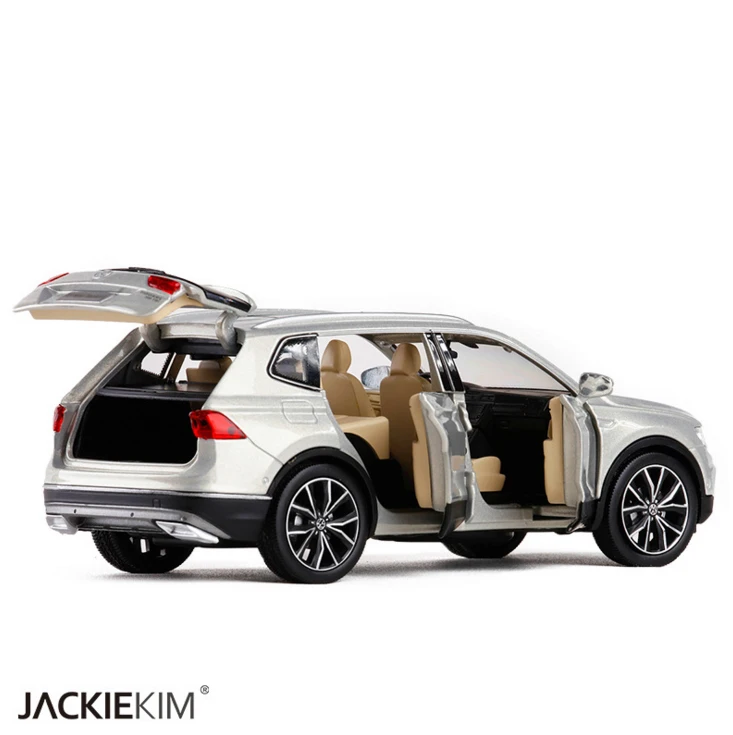 Koop Nieuwe 1 32 VW Volkswagen Tiguan L Diecast Metal SUV Legering auto Model Voor Kinderen Kerstcadeaus Collection Originele Doos Gratis verzending