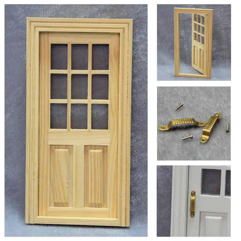 12pcs 1:12 Dollhouse Miniature Furniture Drawer Door Handles Accessories Toys H5