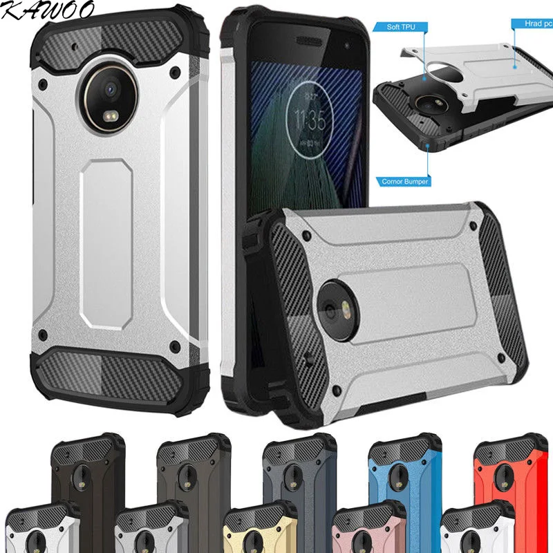 

Hybrid Shockproof Dual Layer Armor Case Cover For Motorola Moto G5 G5S G5 Plus Defender Protective Capa For Moto Z Force Coque