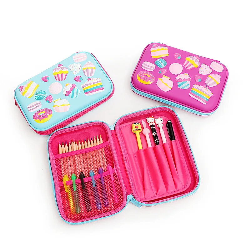 

Kawaii Cake Big Pencil Case Cute Pen Case Stationery Pen Box for Kids Leather Pen Bag School for Girls C16 D40