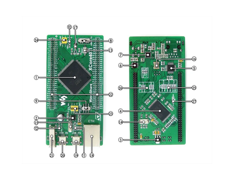 Бесплатная доставка ST STM32F407IGT6 STM32 плата для разработки с Ethernet