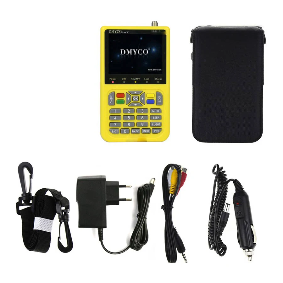 DMYCO Sat Finder DVB S2 S FTA цифровой спутниковый Satfinder метр искатель HD инструмент TFT lcd lnb