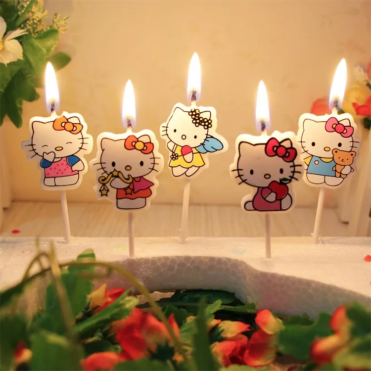 5 шт./набор. Kawaii мультфильм детский торт на день рождения/кекс топперы партии День рождения свечи. Креативные свечи для торта на день рождения. Вечерние принадлежности