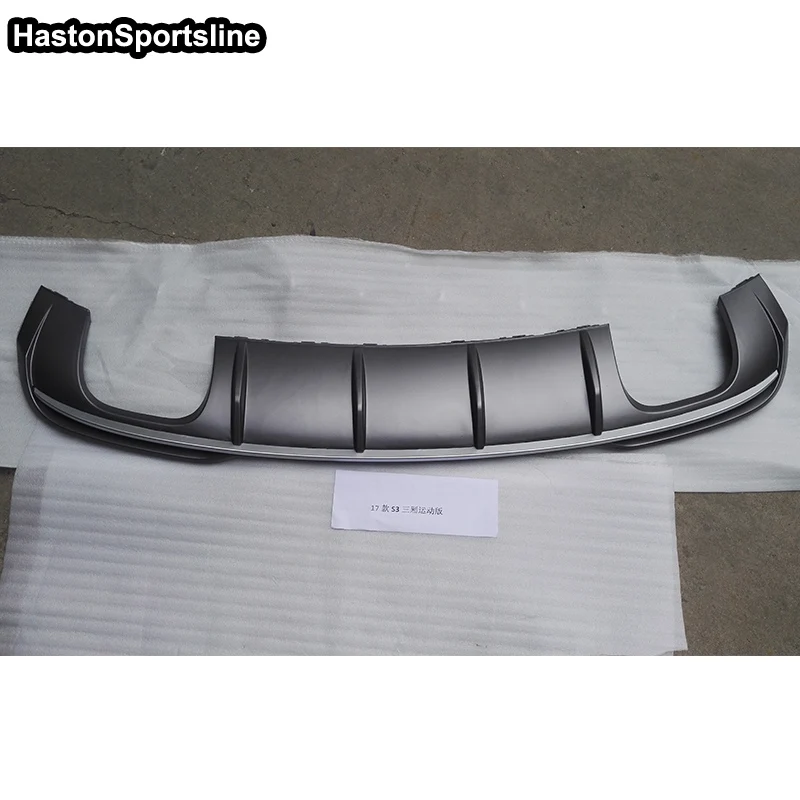 A3 S3 SLine PP parachoques trasero labio difusor para Audi A3 S3 sedán Hatchback 2017 de 2018 a 2019