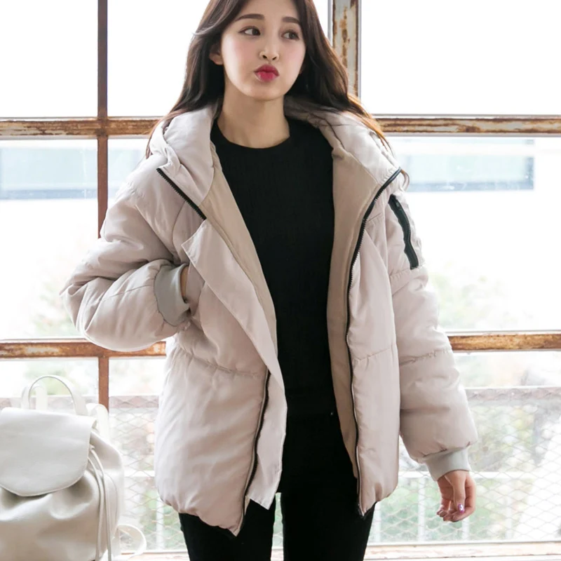 winter jacket women 2017 Preppy Style cotton-padded Hooded jacket parka female wadded jacket outerwear winter coat women