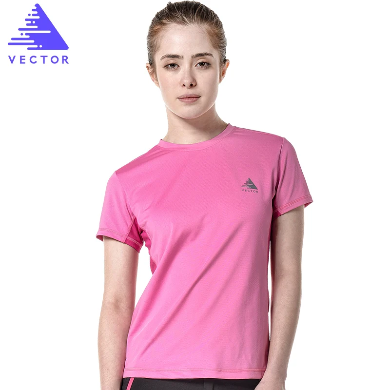 Векторная Женская Мужская спортивная футболка с коротким рукавом, дышащая быстросохнущая уличная футболка Coolmax для бега, альпинизма, пешего туризма, TXD10025