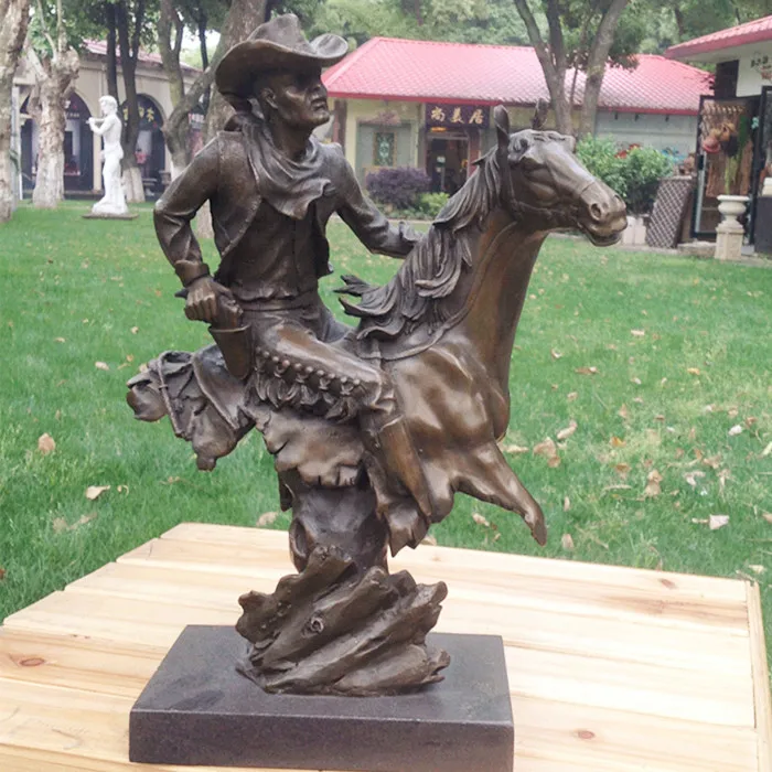 A Young Bronze Sculpture Works Of Art Like Western Characters A Young Bronze Sculpture Works Of Art Like Western Characters Ornaments Home Furnishing Jewelry Gift Hotel Decor In Statues Sculptures From Garden