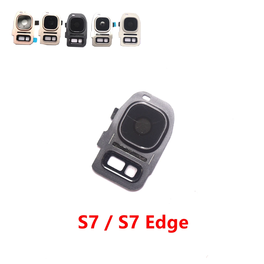 

1x New Rear Back Camera Glass Lens Cover with Frame Holder replacement for Samsung Galaxy S7 G930 G930F / S7 Edge G935