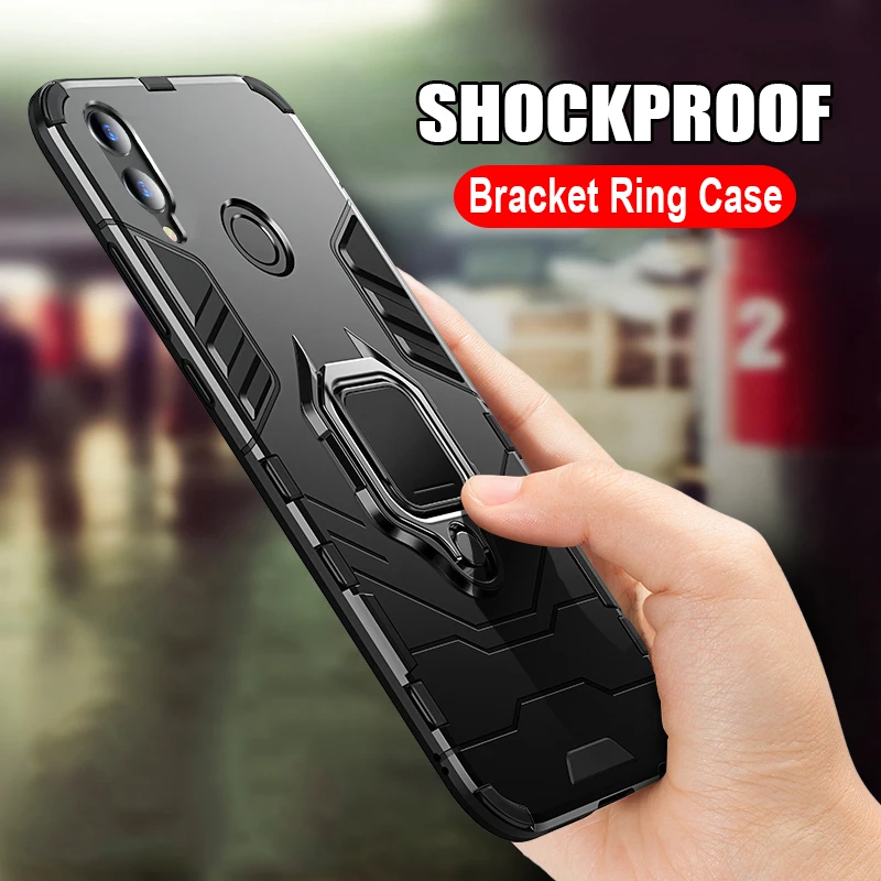 

Luxury Armor Shockproof Case For Huawei Honor 10 8X 9 Lite V10 Phone Case Back Cover For Honor 8x Max Play Mate 9 20 Holder Case