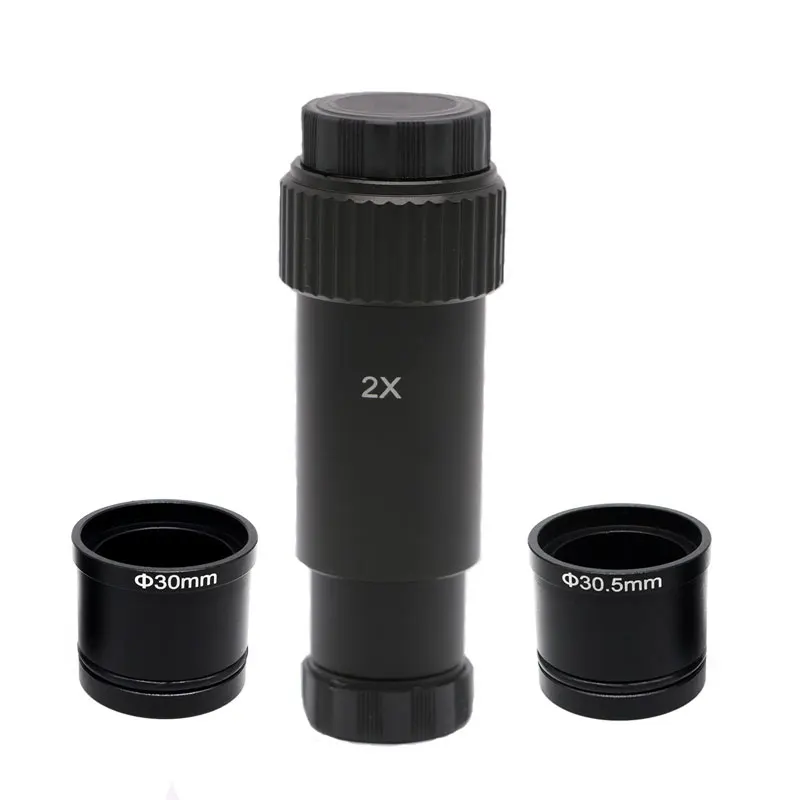 2X C-Mount окуляр Дополнительные линзы окулярное снижение линзы микроскоп адаптер для окуляра для электронной камеры Биологический микроскоп - Цвет: 2X