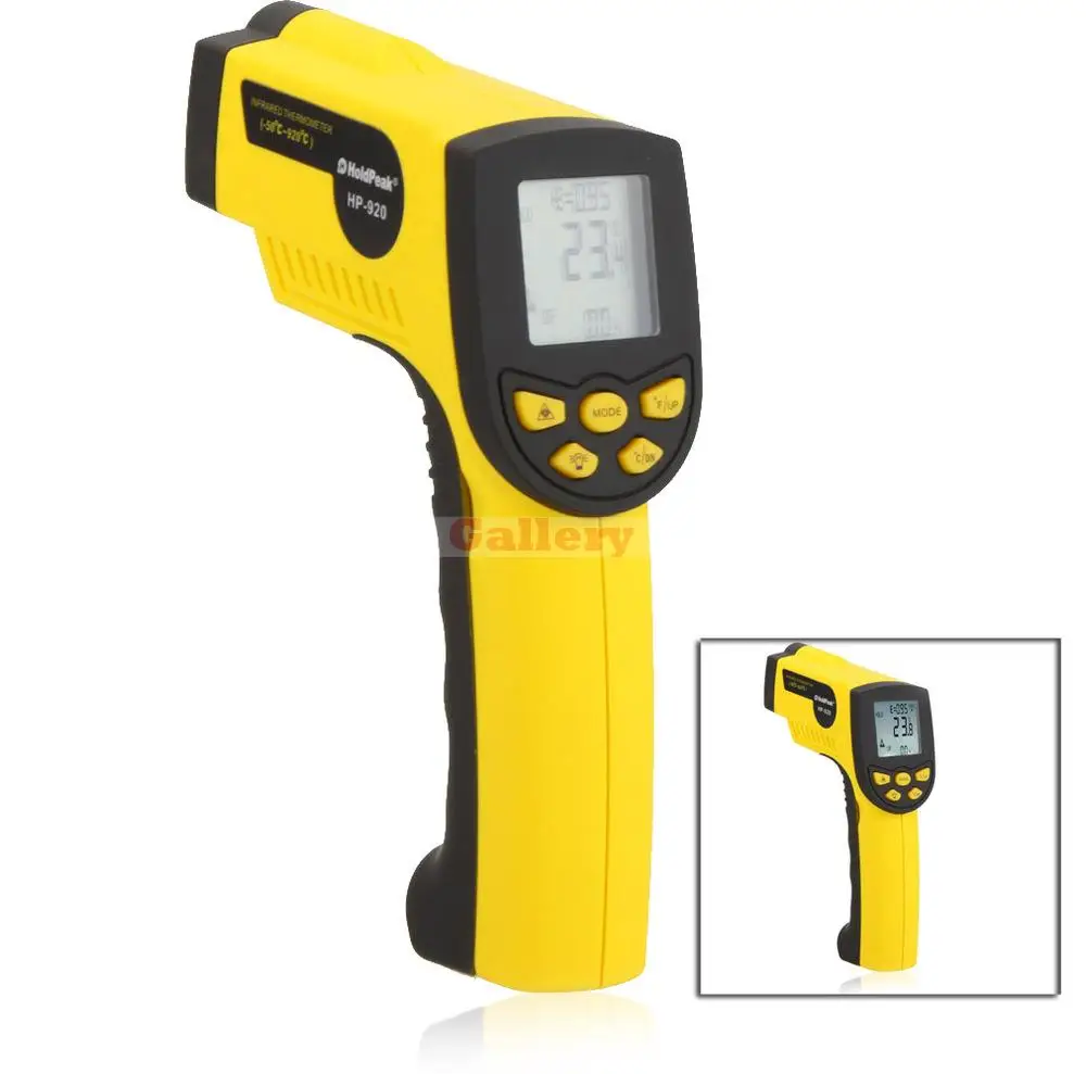 

Holdpeak Hp-920 Non Contact 16 1 Digital Infrared Ir Thermometer Laser Temperature Gun Sensor Meter Range 50 920 C