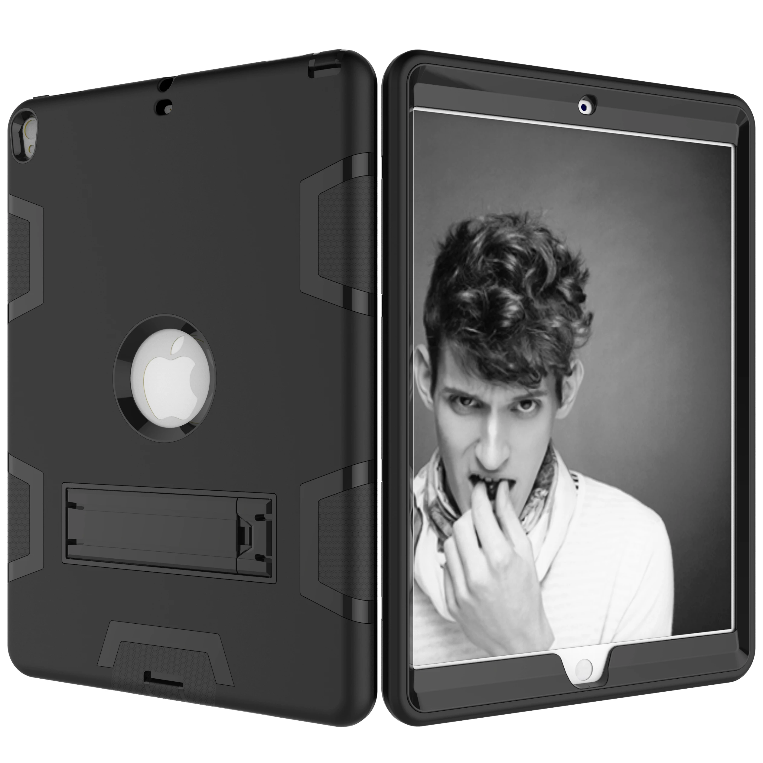 

Conlez for iPad Air 3 10.5 Inch 2019 Heavy Duty Hybrid Shockproof Amor Case Back Cover Protective Case for iPad Pro 10.5'' 2017