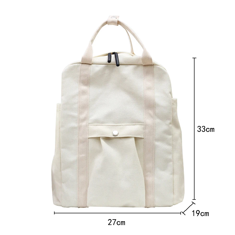 Harajuku холщовый рюкзак для женщин большой емкости школьные сумки, дорожные сумки для девочек Повседневная Подростковая одноцветная сумка на плечо шикарная