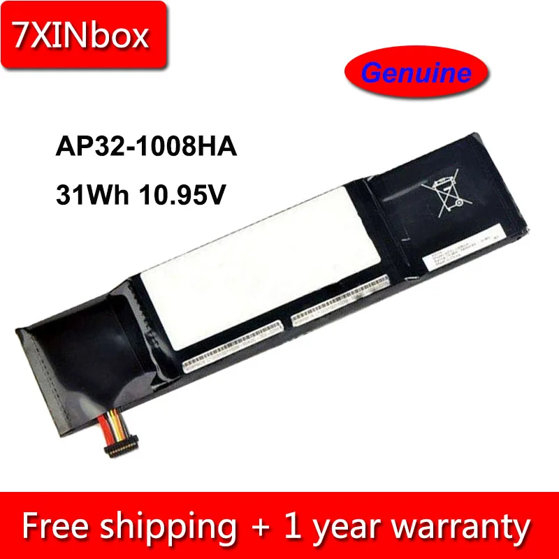 7XINbox 31Wh 2900mAh 10 95 V натуральная AP32-1008HA AP31-1008HA Аккумулятор для ноутбука Asus Eee PC 1008 1008H