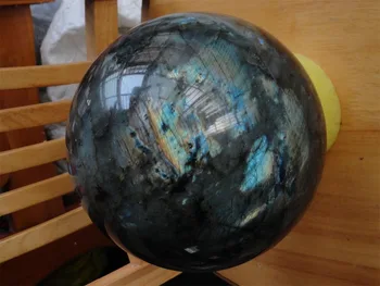 

23.97lb NATURAL POLISHED Labradorite CRYSTAL SPHERE BALL HEALING