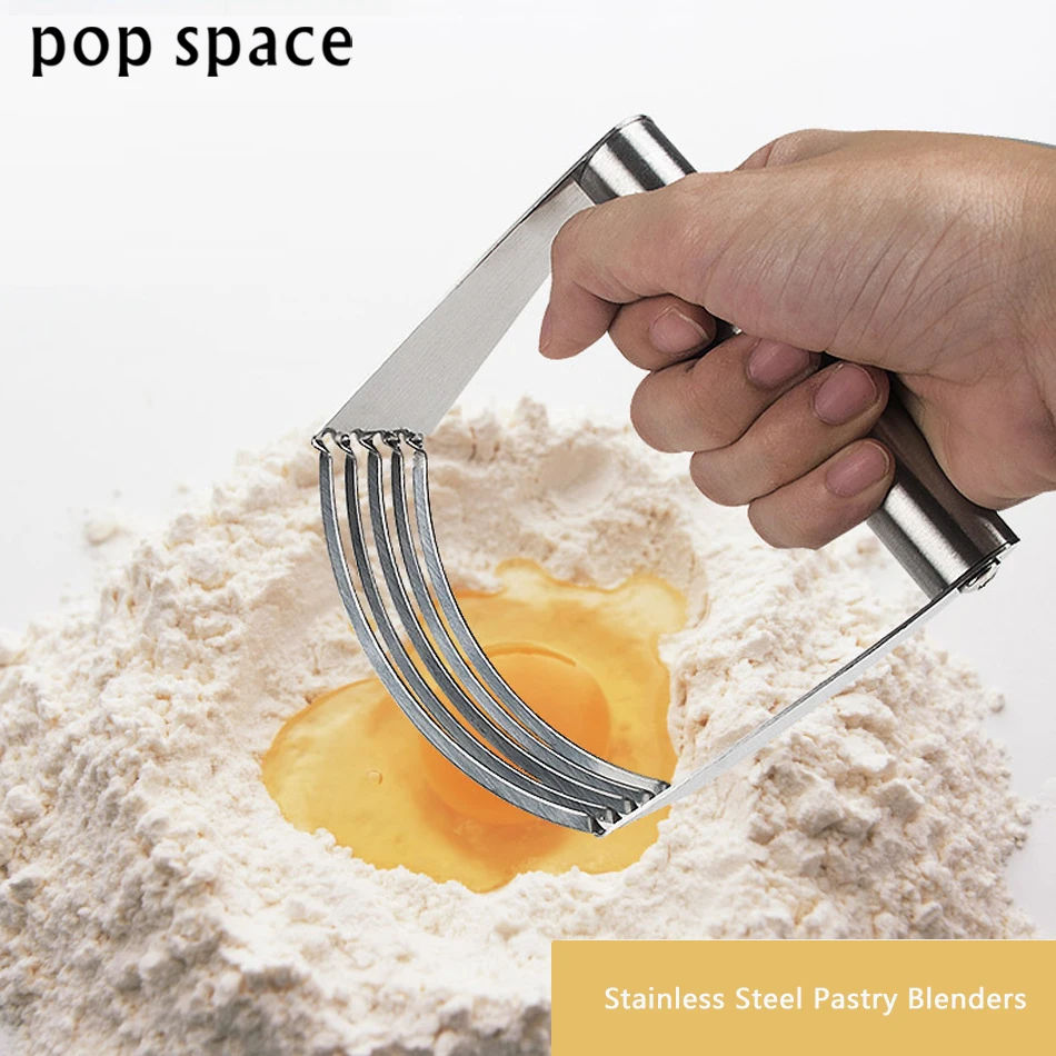 pop space Dough Blender Stainless Steel Pastry Blender Baking Pastry