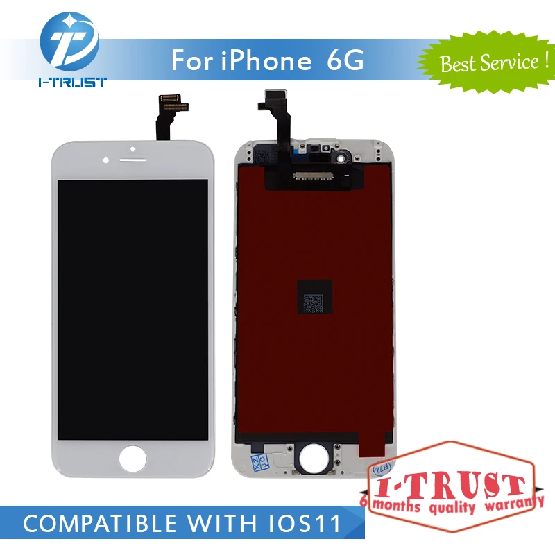 

50pcs/lot Grade AAA+++ Quality 100% Good Working LCD For iPhone 6 6G Touch Screen Glass Digitizer LCD Display Assembly