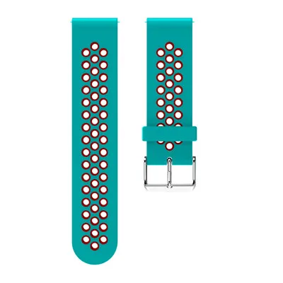 20MM Silicone Strap Watchband for Garmin Forerunner 245 245M 645 Vivoactive 3 Smart Wristband Colorful Replacement Bracelet Band - Цвет: Green red