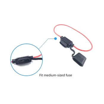 

10PCS/Pack Waterproof Auto Inline Medium Size In-Line Fuse Holder without Fuse
