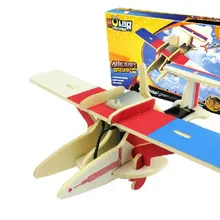 Robotime развивающие игрушки науки P260 мини Стрекоза Солнечный самолет 3D пазл сборки модели деревянная игра подарок 1 шт