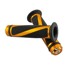 2x Universal manillar de La Motocicleta grip puños motocross apretones de manillar de 7/8 ”CNC manillar girp premium 22 MM 9 Colores opcional