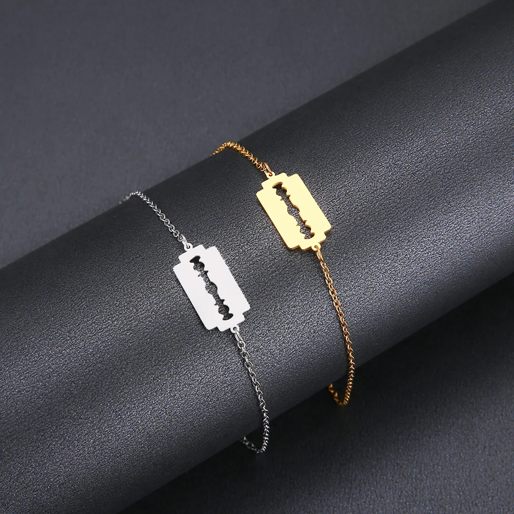 Hibobi Bracelet Stainless Steel Femme Jewelry Blade Charm Bracelets For Women Donot Fade Valentine's Day Bangles Gift (3)